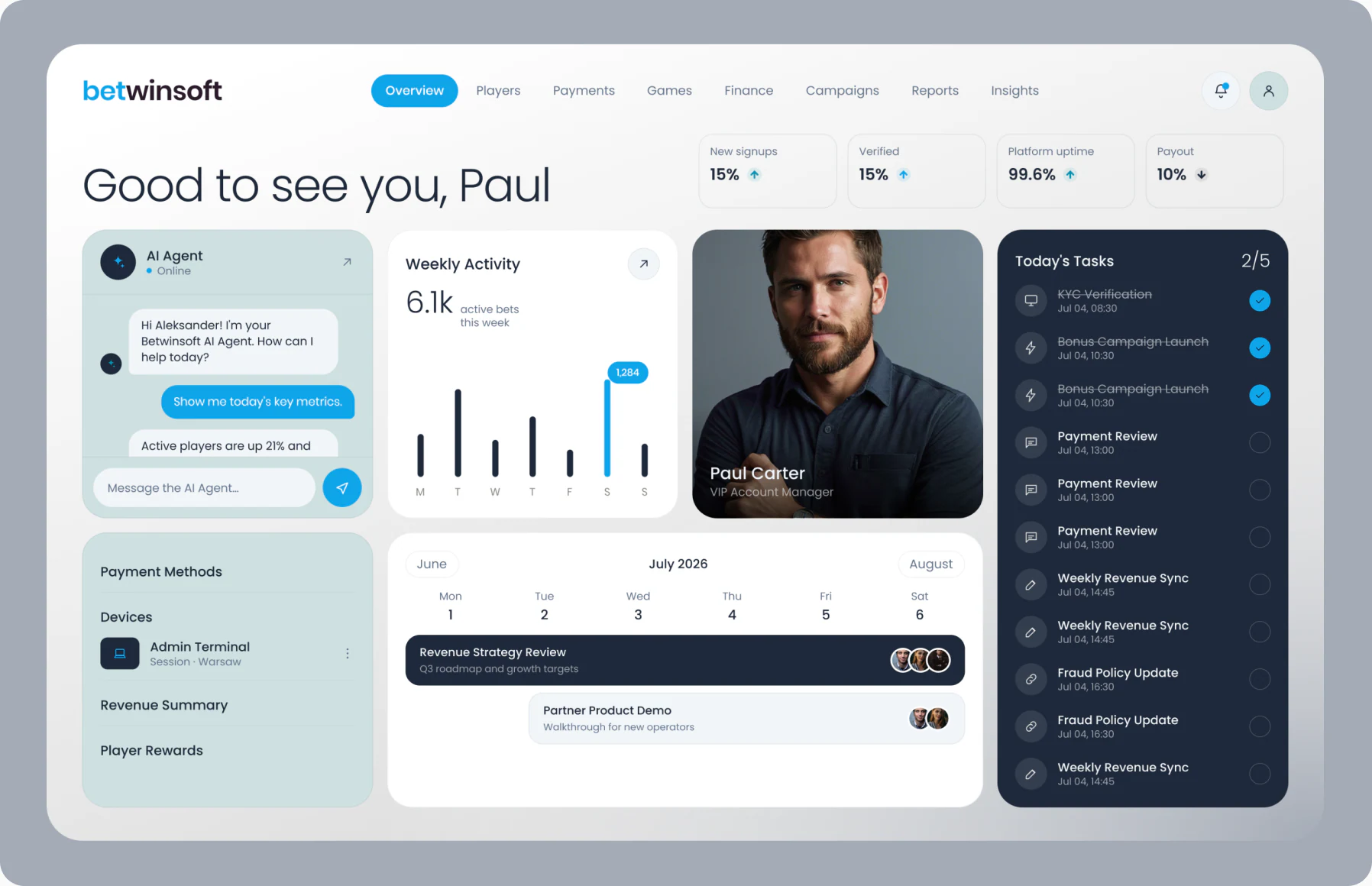 NOVA website mockup